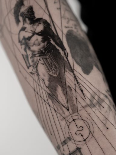 Archangel & Mandala — Tattoo von Ted Faulmann